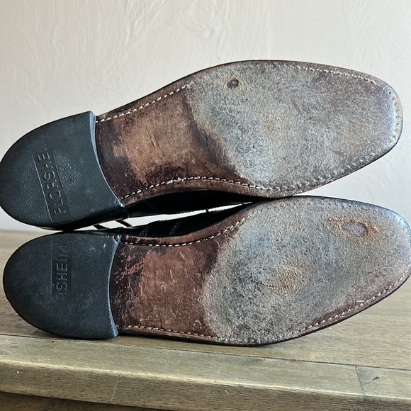 Vintage Florsheim Imperial Black Brogue Wingtip Men display picture 3